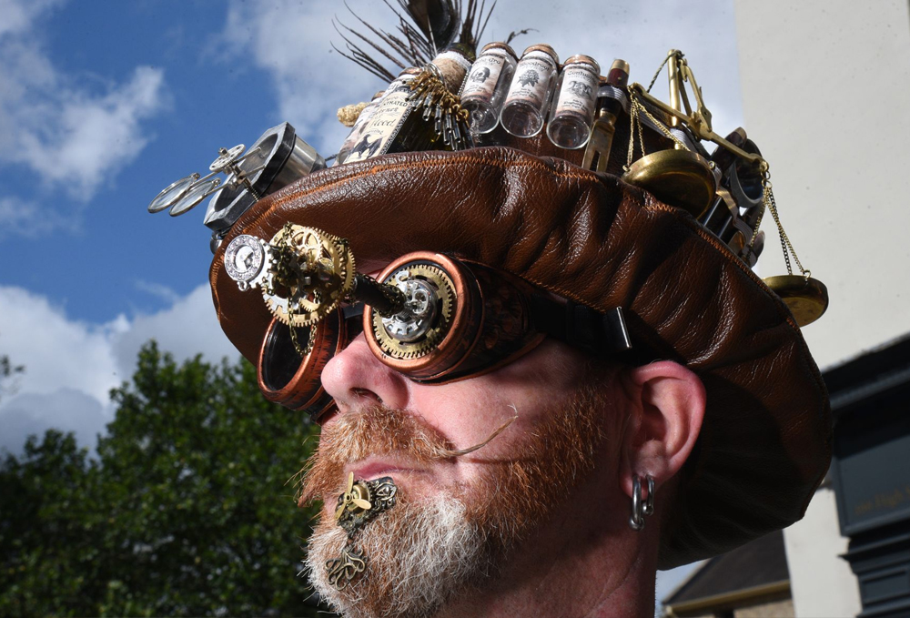 Mike Yates at the Asylum Steampunk Festival Lincoln 2018