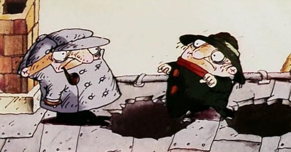 Кадр из мультфильма «Следствие ведут колобки».