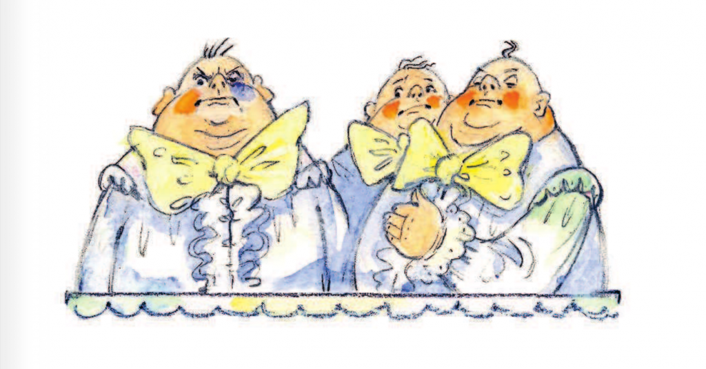 Иллюстрация из книги «Три толстяка» 