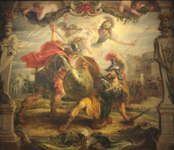 «Ахиллес убивает Гектора» Питер Пауль Рубенс. 1630-1635 гг.