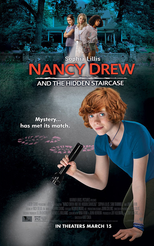Andrea Anders, Sophia Lillis, Zoe Renee, and Mackenzie Graham in Nancy Drew and the Hidden Staircase (2019)
