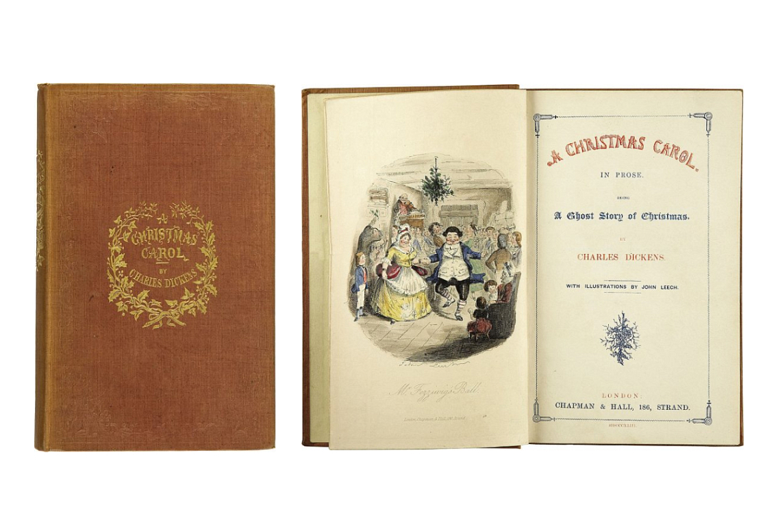 Первое издание книги «Рождественская песнь», 1843 год